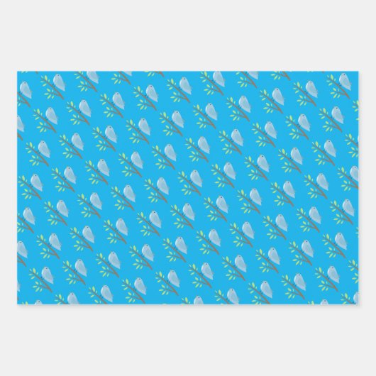 Leuke vogel op een tak Wrapping Paper Sheets (Voorkant 2)