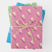 Leuke vogel op een tak Wrapping Paper Sheets (In situ)
