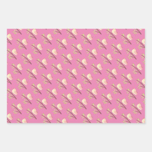 Leuke vogel op een tak Wrapping Paper Sheets (Voorkant)