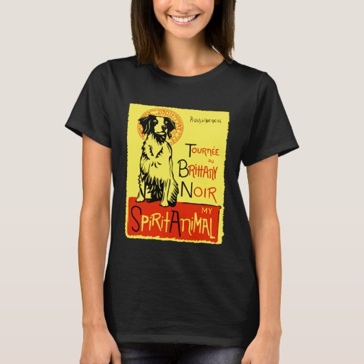 Leuke Vogelhond Bretagne Spaniel Hond Bretagne T-shirt (Voorkant)