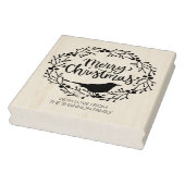 Leuke Vogelkrans Vrolijk Kerstfeest, Familie Groot Rubberstempel (Stempel)