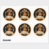 Leuke vogelverschrikker Gelukkig Halloween Sticker (Vel)