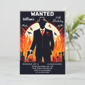 Leuke Volwassene kinderen 90s jongen Retro Mafia 1 Kaart (Staand voorkant)