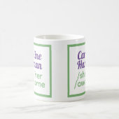 Leuke voornaamwoorden - identificeert als zij, haa koffiemok (Center)