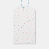 Leuke vormen Eerste Verjaardag Viering Cadeaulabel (Achterkant)