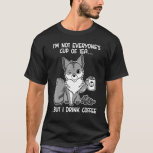 Leuke vos Drink koffievos Dierenharig 2 T-shirt