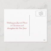 Leuke Vos en Bos Vrolijke Kerstmis van Dieren Feestdagenkaart (Achterkant)