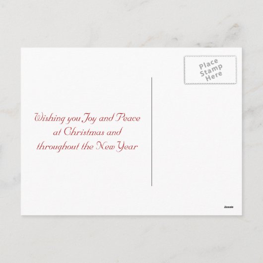 Leuke Vos en Bos Vrolijke Kerstmis van Dieren Feestdagenkaart (Achterkant)