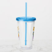 Leuke vos met kopje thee acryl drinkbeker (Rechts)