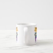 Leuke vos met kopje thee espresso kop (Achterkant)
