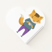 Leuke vos met kopje thee notitieboek (Achterkant)