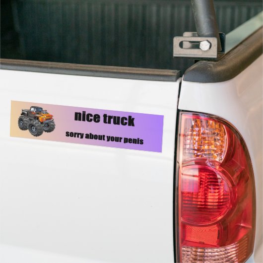 leuke vrachtwagen bumpersticker (Op Truck)