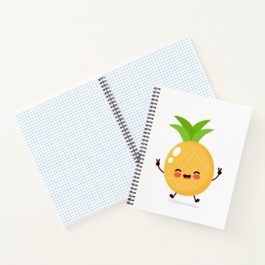 Leuke vrede ananas notitieboek (Binnen)
