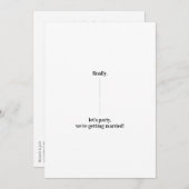 Leuke Vreemde Vormgeving Bewaar de Datum Trouwupda Kaart (Voorkant / Achterkant)