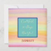 Leuke Vreugde Vrolijke Bloemenaanmoediging  Bedankkaart (Achterkant)