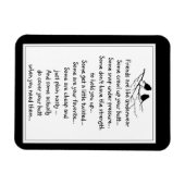 Leuke Vriend zijn als Ondergoed Quote Vogels Magneet (Horizontaal)