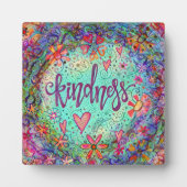 Leuke Vriendelijkheid Kleurrijke Mozaïek Inspirati Fotoplaat (Voorkant)