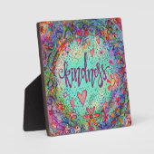 Leuke Vriendelijkheid Kleurrijke Mozaïek Inspirati Fotoplaat (Voorkant)