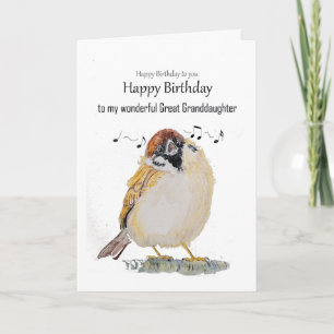 Leuke Vriendin Gelukkige Verjaardag Mus Vogel Kaart