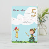 Leuke Vrijbuiter Piraat Avontuur Kinderen Verjaard Kaart (Staand voorkant)