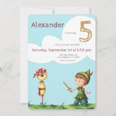 Leuke Vrijbuiter Piraat Avontuur Kinderen Verjaard Kaart (Voorkant)