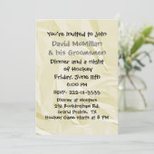 Leuke vrijgezellenfeest uitnodiging (Staand voorkant)