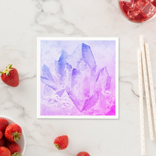 *~* Leuke vrolijke Amethist Crystal Healing Servetten (Insitu)