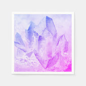 *~* Leuke vrolijke Amethist Crystal Healing Servetten (Voorkant)