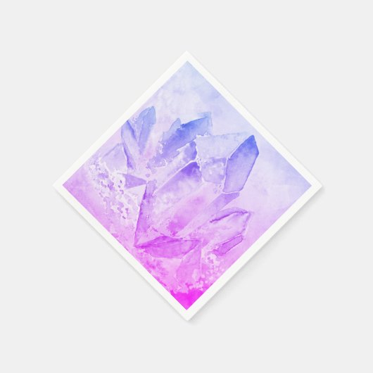 *~* Leuke vrolijke Amethist Crystal Healing Servetten (Hoek)
