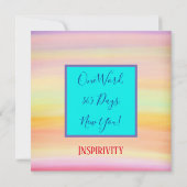 Leuke vrolijke dankbare zegeningen Inspirerend Bedankkaart (Achterkant)