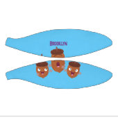 Leuke vrolijke eikels zingen cartoon voor kinderen basketbal (Panelen)