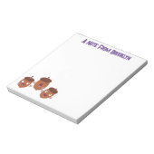 Leuke vrolijke eikels zingen cartoon voor kinderen notitieblok (Linkerzijde)