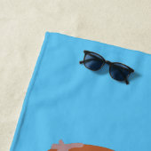 Leuke vrolijke eikels zingen cartoon voor kinderen strandlaken (In situ)