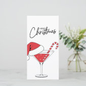 Leuke vrolijke en heldere kerst feestdagenkaart (Staand voorkant)