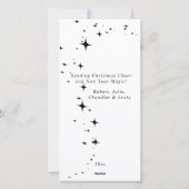 Leuke vrolijke en heldere kerst feestdagenkaart (Achterkant)