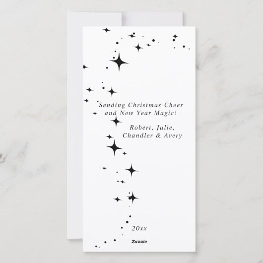 Leuke vrolijke en heldere kerst feestdagenkaart (Achterkant)