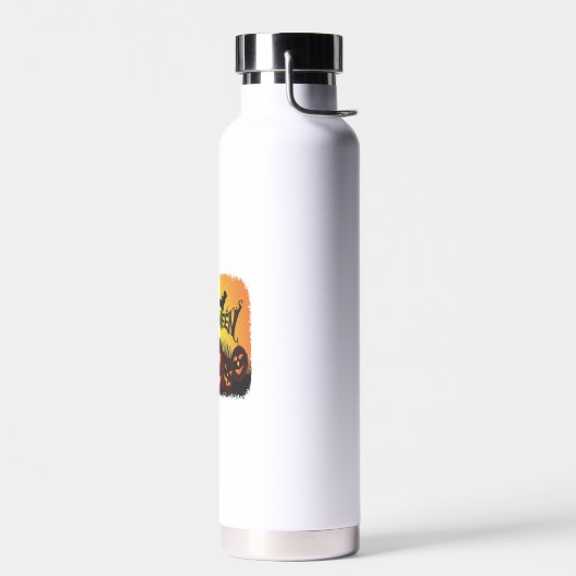 Leuke vrolijke Halloween-ontwerp Waterfles (Links)