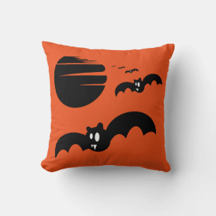 Leuke vrolijke Halloween Truc of Behandeling Vleer Kussen