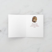 Leuke vrolijke kerst eekhoorn humor citaat kaart (Binnen)