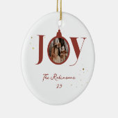 Leuke vrolijke kerst Familie Foto Joy Ornament (Rechts)