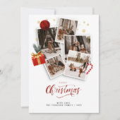 Leuke vrolijke kerst foto collage feestdagenkaart (Voorkant)