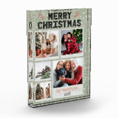 Leuke vrolijke kerst groene 5 foto familie Kerstmi (Links)