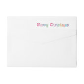 Leuke vrolijke kerst Multicolor (Achterkant)