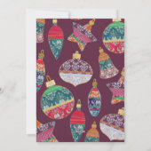 Leuke Vrolijke Kerstfoto & Bauble Feestdagenkaart (Achterkant)