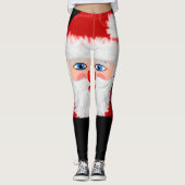 Leuke Vrolijke Kerstman Leggings (Voorkant)