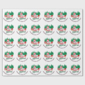 Leuke VROLIJKE KERSTMIS PADDENSTOEL Christelijk Cadeaupapier (Vlak)