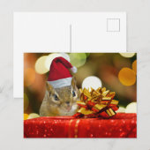 Leuke Vrolijke Kerstmis van de Aardeekhoorn Feestdagenkaart (Voorkant / Achterkant)