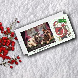 Leuke Vrolijke Kerstmis van de Dieren van de Feestdagenkaart