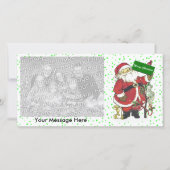 Leuke Vrolijke Kerstmis van de Dieren van de Feestdagenkaart (Voorkant)