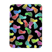 Leuke vrolijke lachende voeten wallpaper magneet (Verticaal)